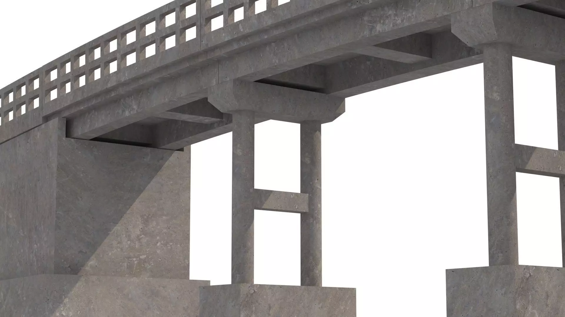 Low poly bridge model london Low-poly 3D model_0