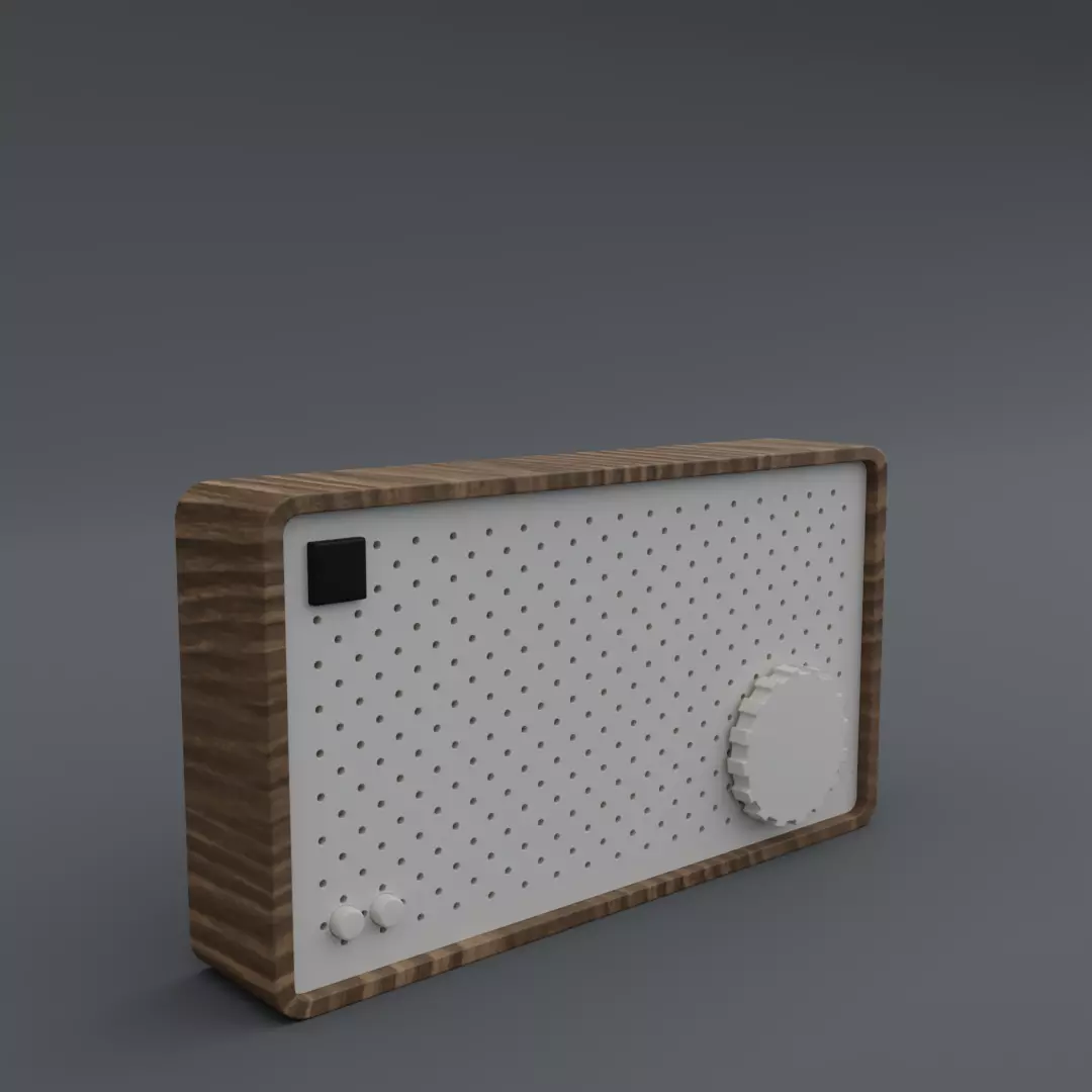 Radio Modelling Game Asset 3D model