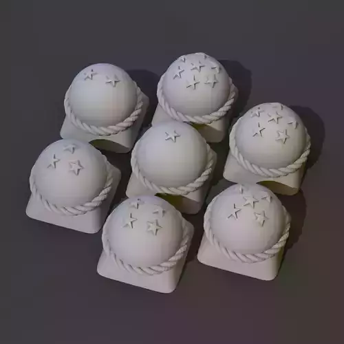 7 Dragonballs keycap 3D print model