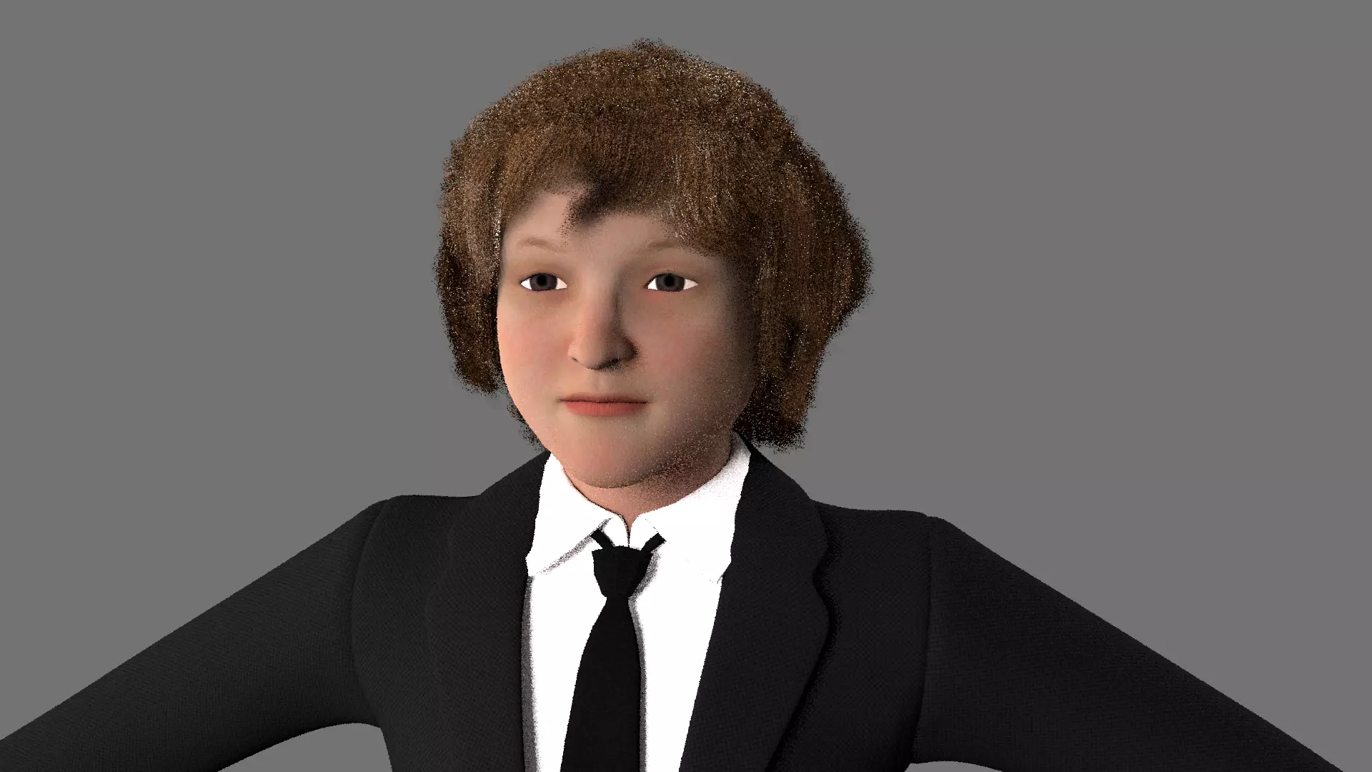 Fully Rigged character Low-poly 3D model