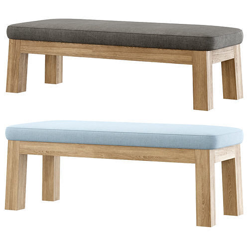 Niek outdoor bench by Piet Boon  Low-poly 3D model