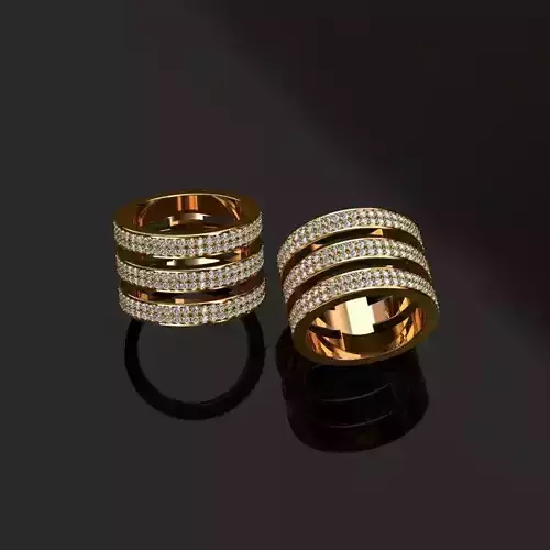 Rings two with diamonds