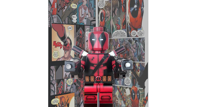 LEGO DEADPOOL - 74 CM 3D print model