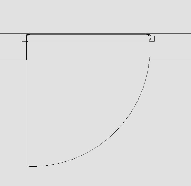 Revit hidden frame door v2020 3D model_2