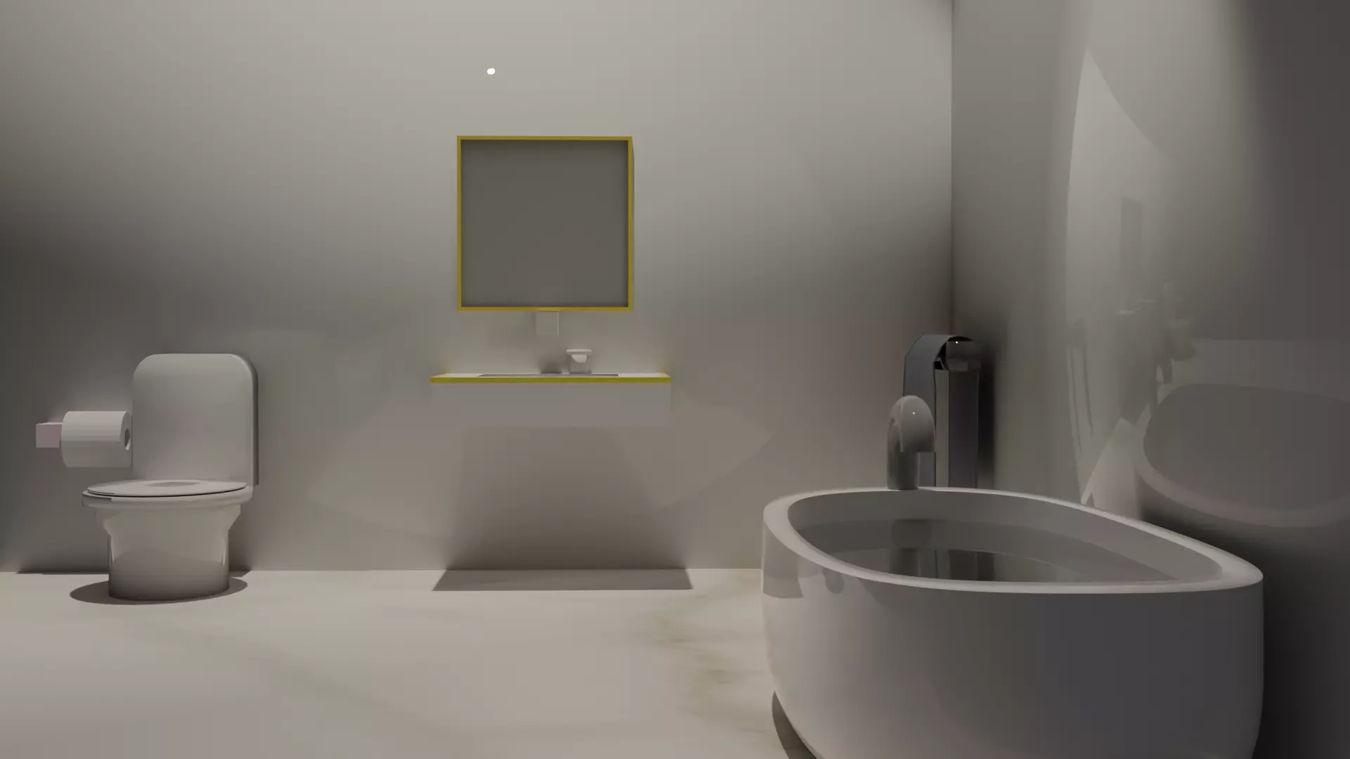 toilet room Free low-poly 3D model