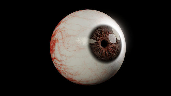 Realistic Human Eye Full Procedural 3D model