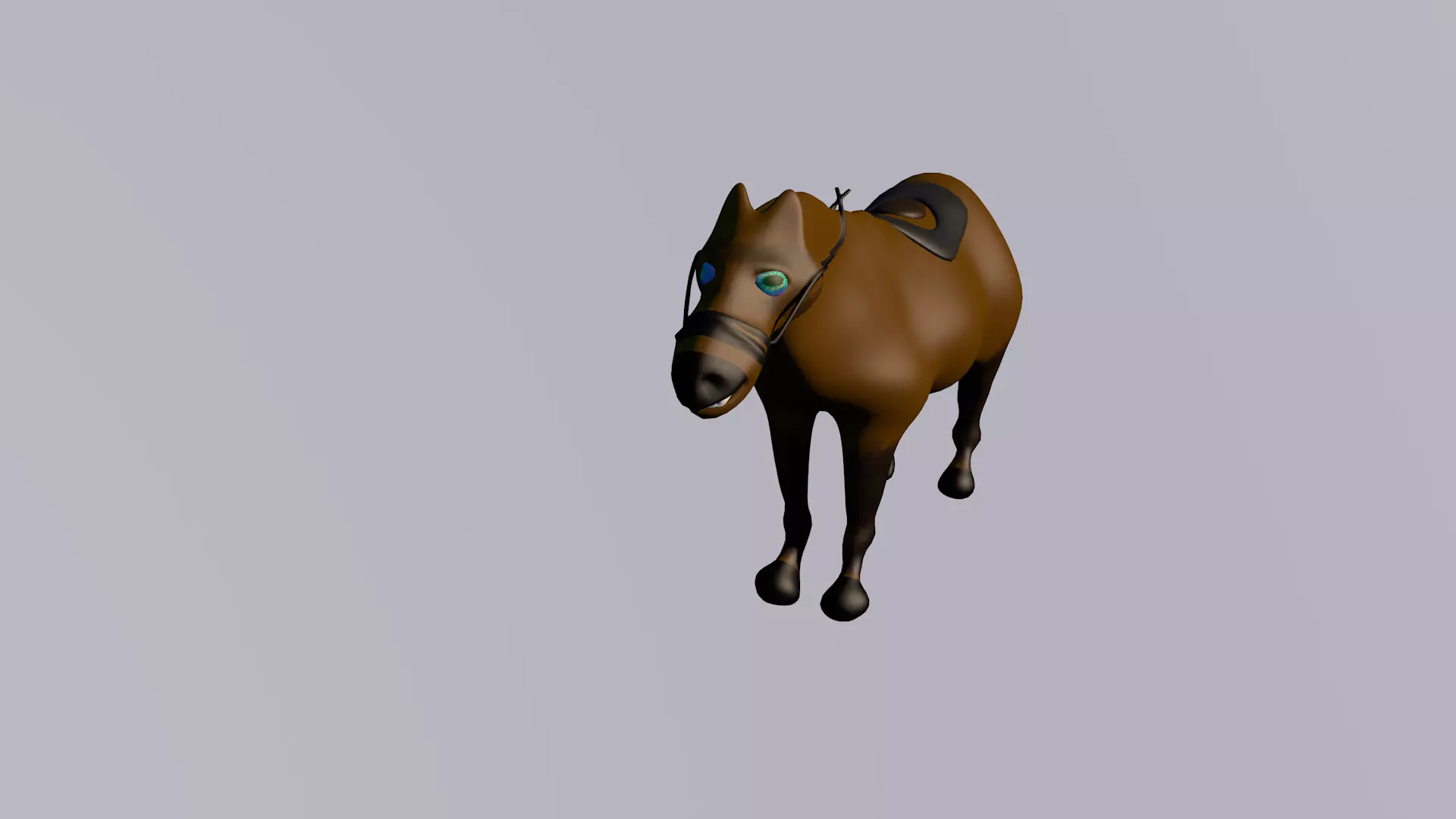 Horse riding-Model-Ghorse-040 Low-poly 3D model_0