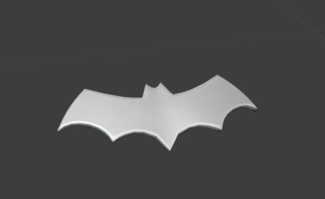 batlogo batman logo Free 3D model_0