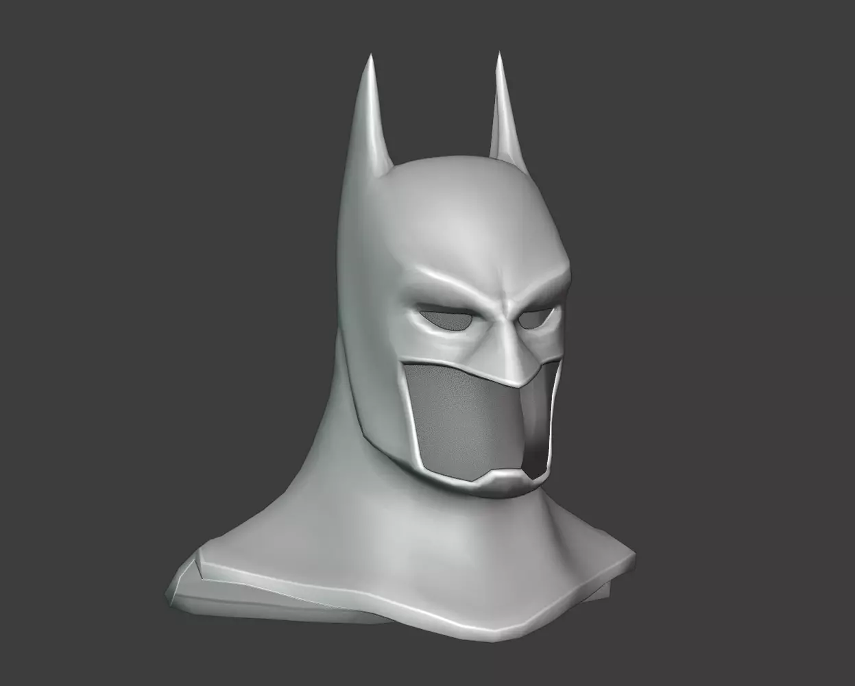 bathead batman bust Free 3D model_0