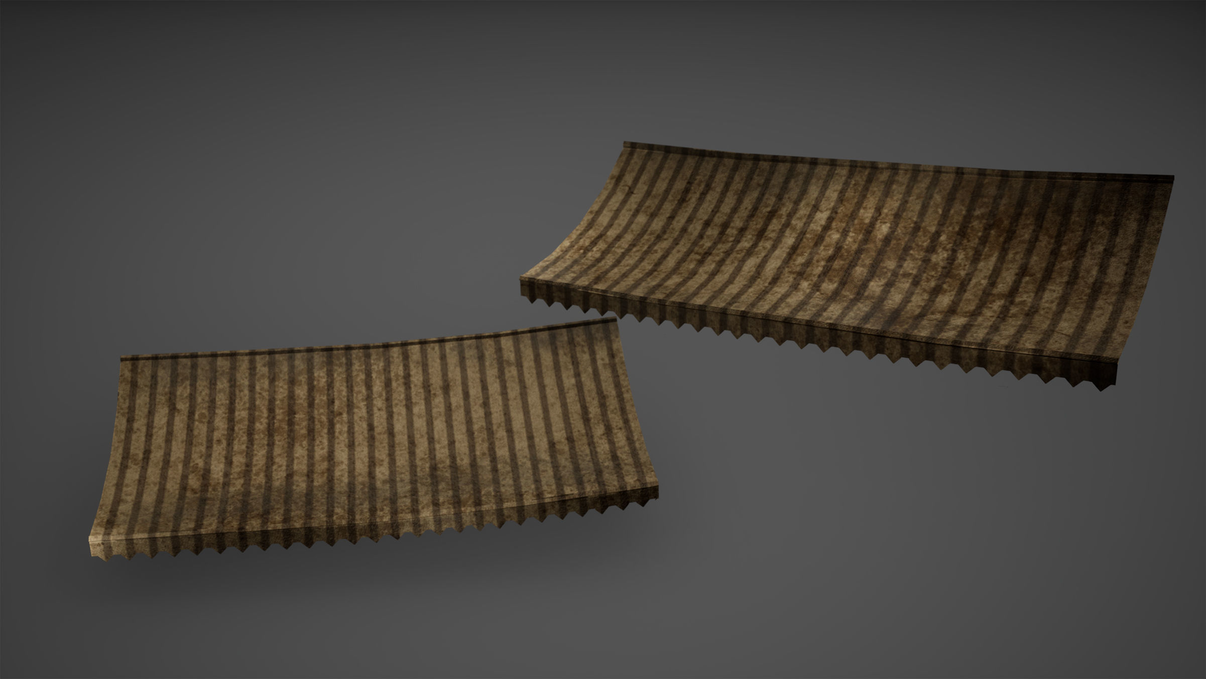 Awning Tent Game Ready Low-poly 3D model_1