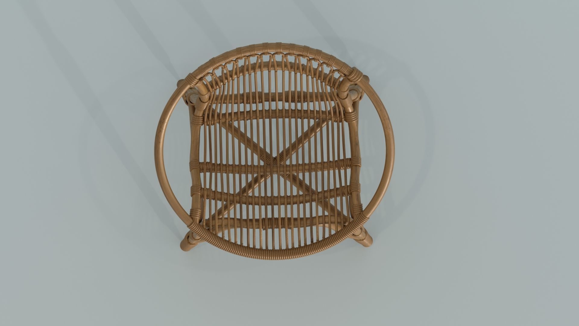 Furniture rattan chair 3D model_8