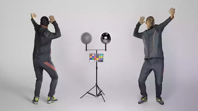 Sporty man throwing ball 276