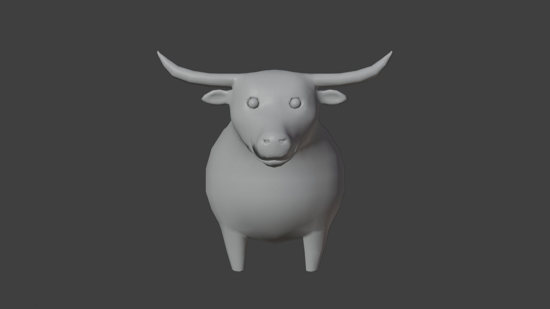 Chubby Buffalo 3D model_2