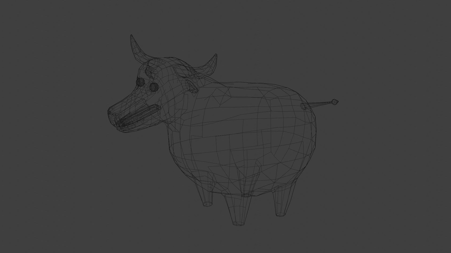 Chubby Buffalo 3D model_3