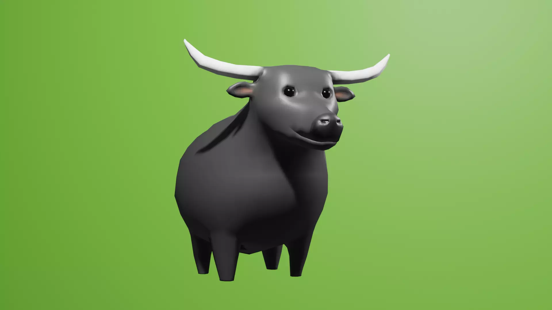 Chubby Buffalo 3D model_0