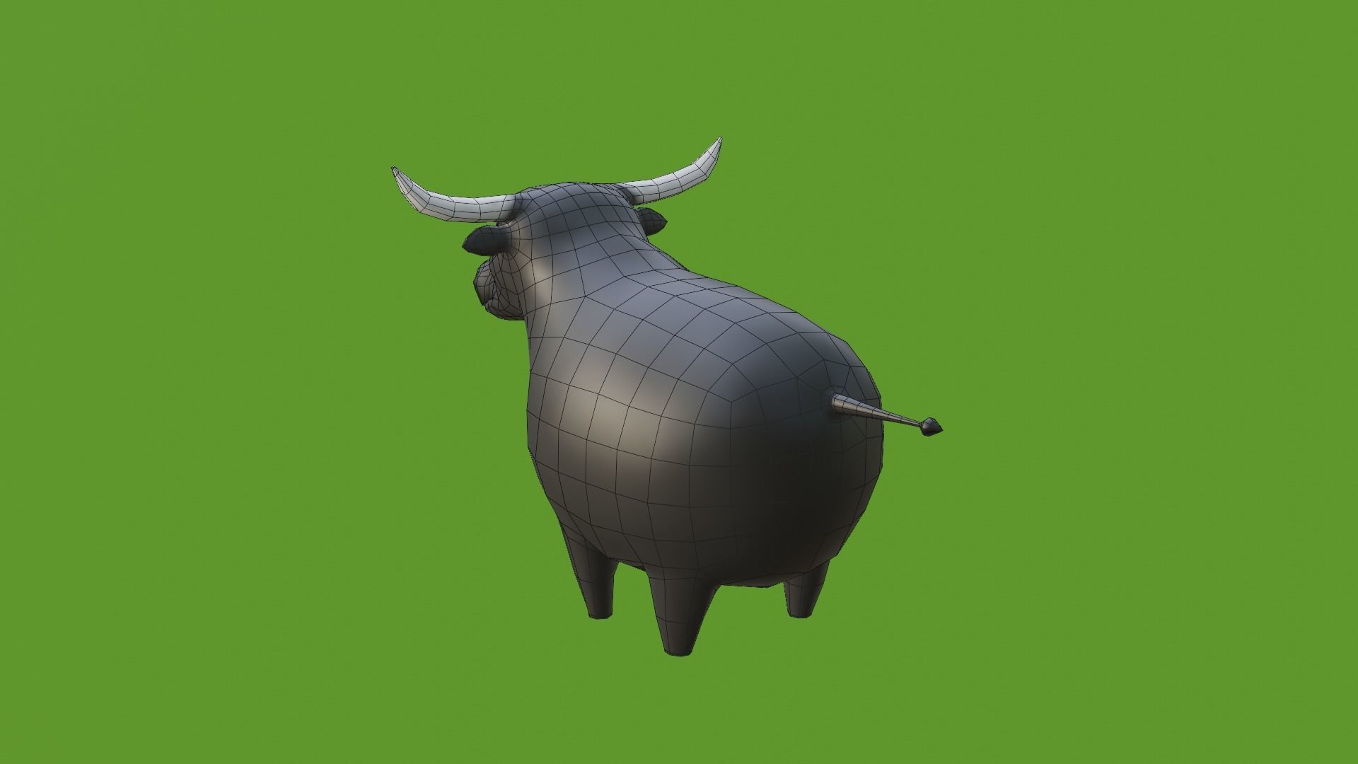 Chubby Buffalo 3D model_1
