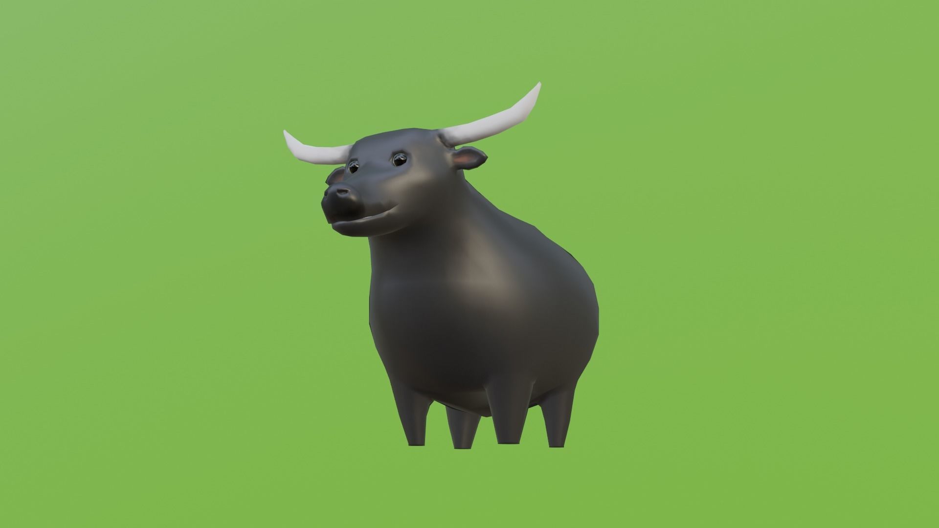 Chubby Buffalo 3D model_5