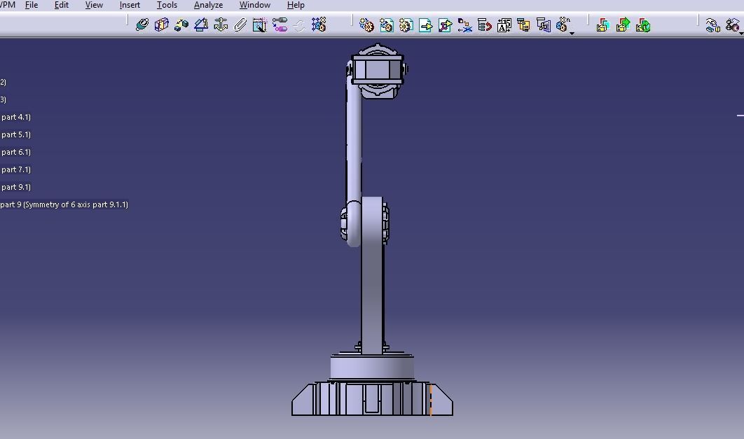 6 axis robot using catia  3D model_5