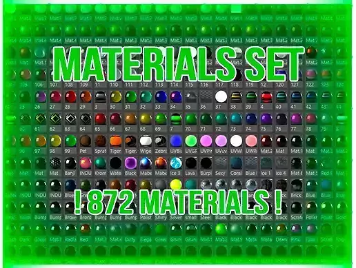 PBR Material Set1  - 872 Material 