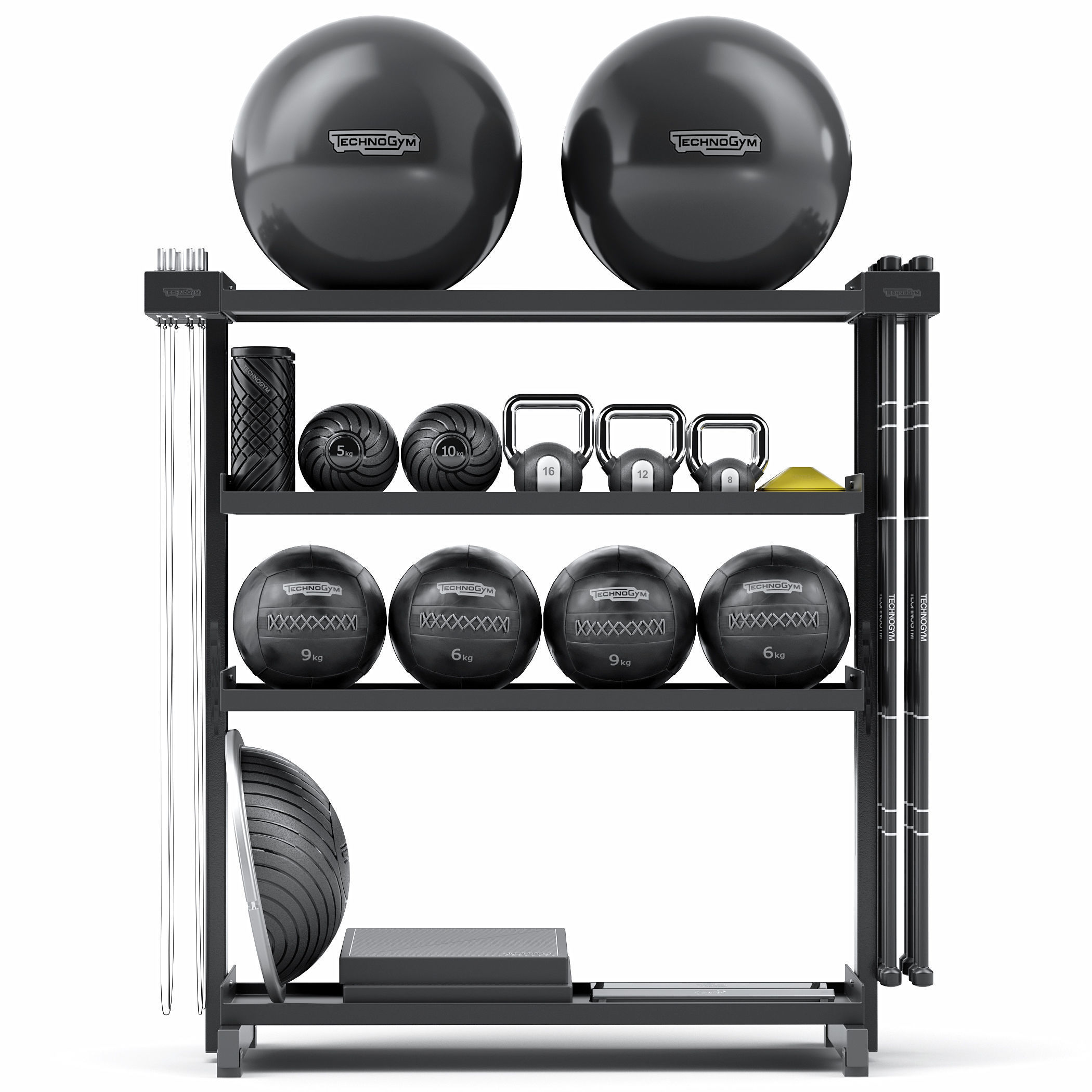 Fitness set Technogym SKILLTOOLS Kit 3D model_1