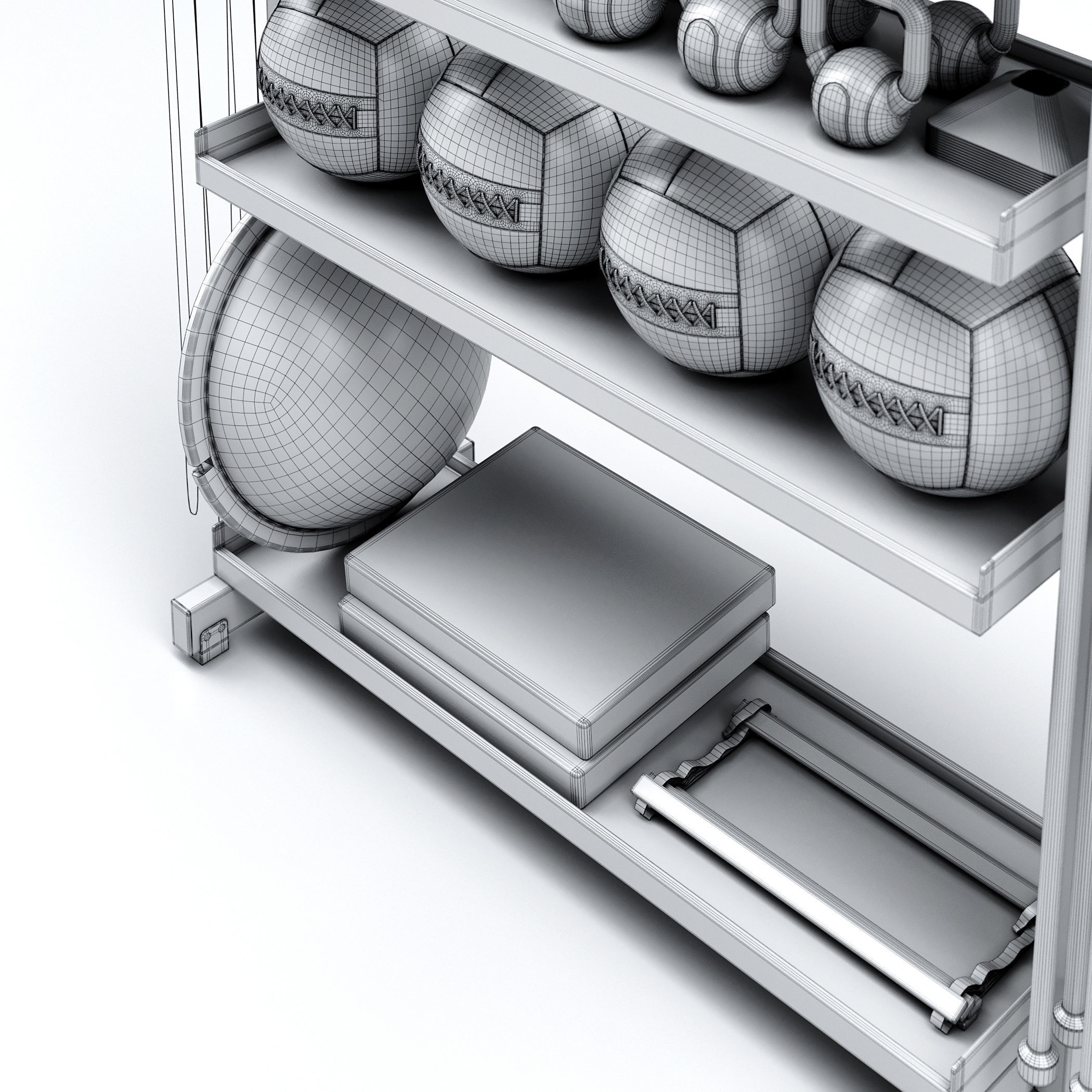 Fitness set Technogym SKILLTOOLS Kit 3D model_18