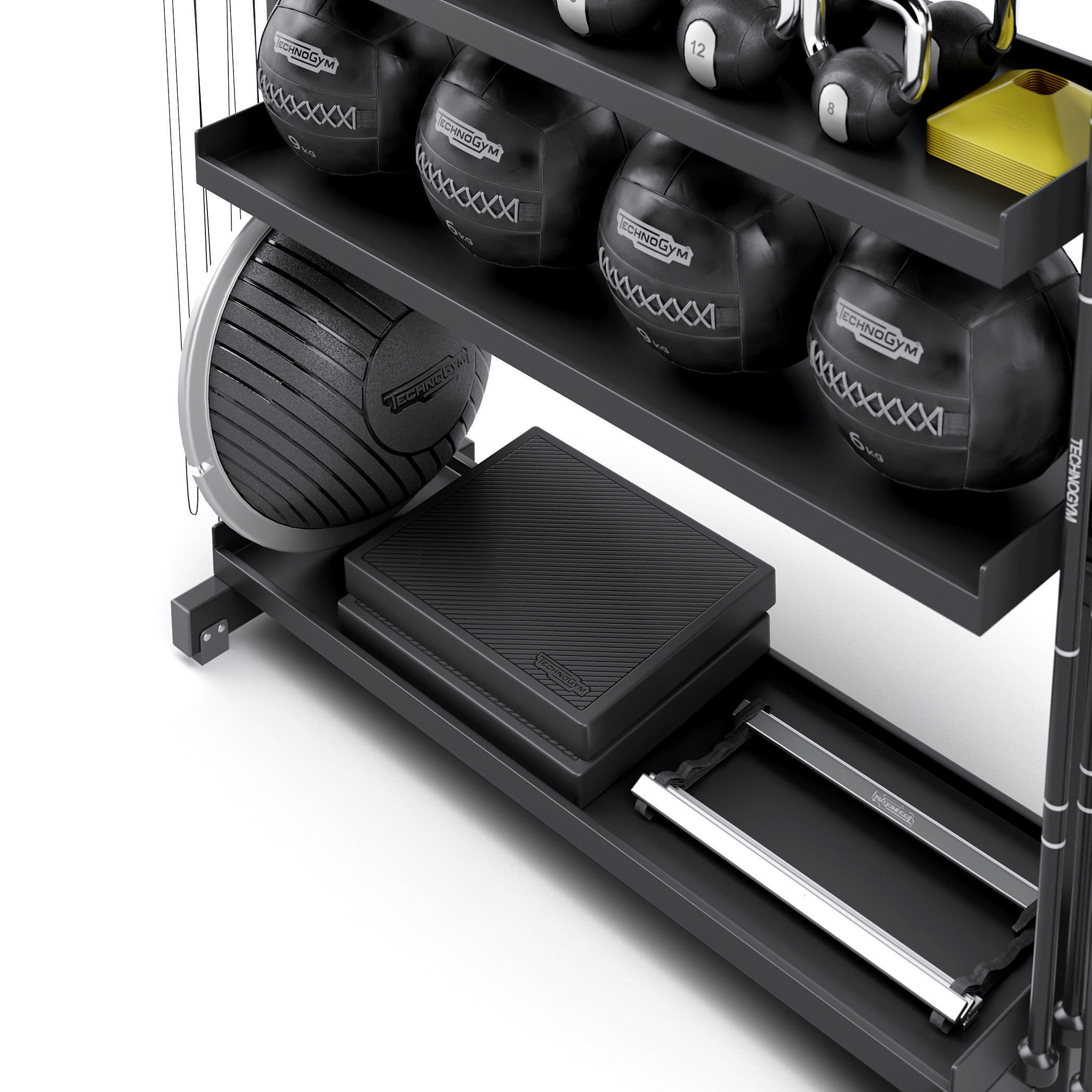 Fitness set Technogym SKILLTOOLS Kit 3D model_16