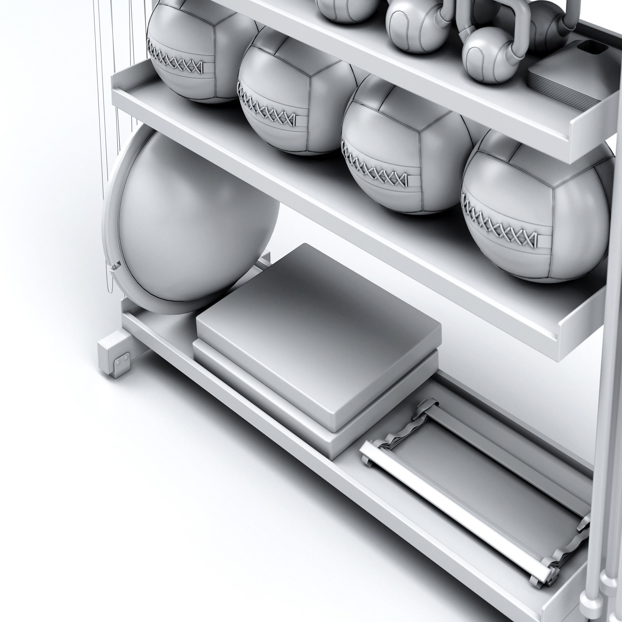 Fitness set Technogym SKILLTOOLS Kit 3D model_17