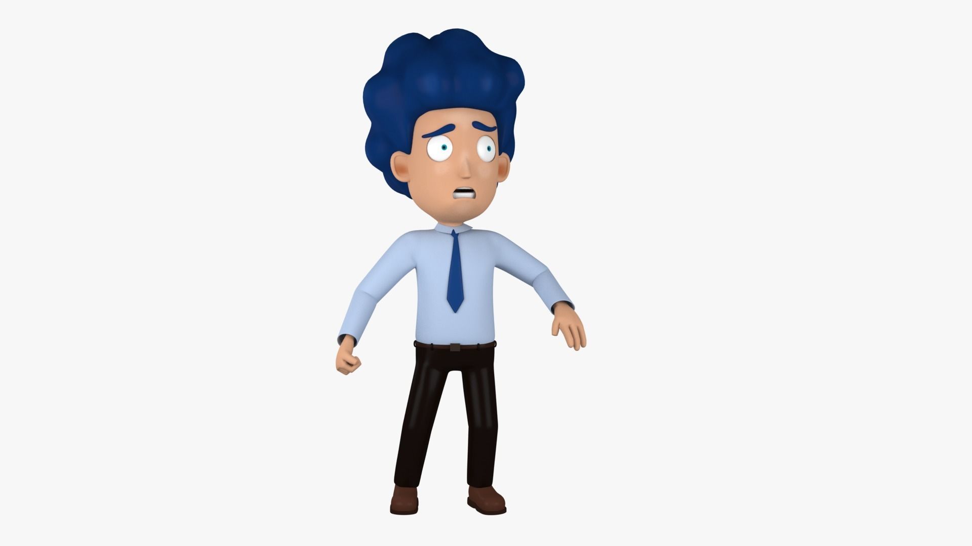 Beno Character Cartoon Rig 3D model_4