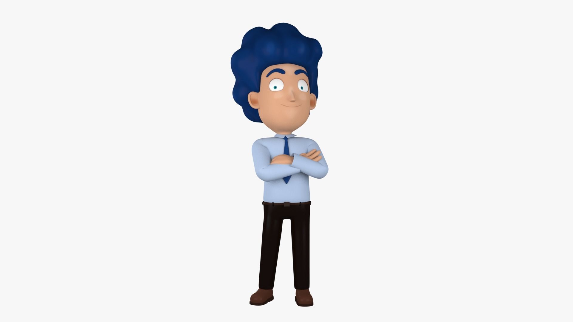 Beno Character Cartoon Rig 3D model_5