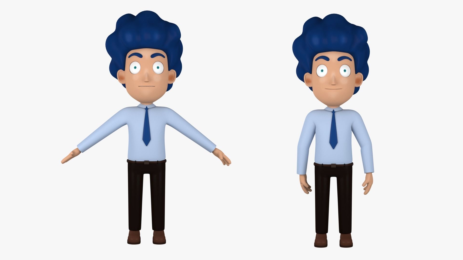Beno Character Cartoon Rig 3D model_3