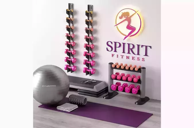 Excellent fitness set 3D model