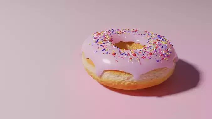 donut - modelled and rendered