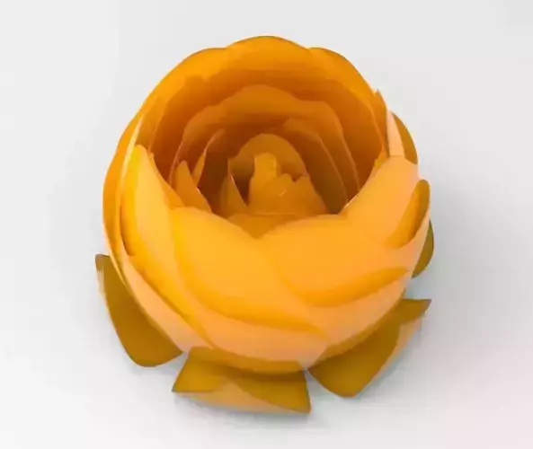 Rose for 3d printing