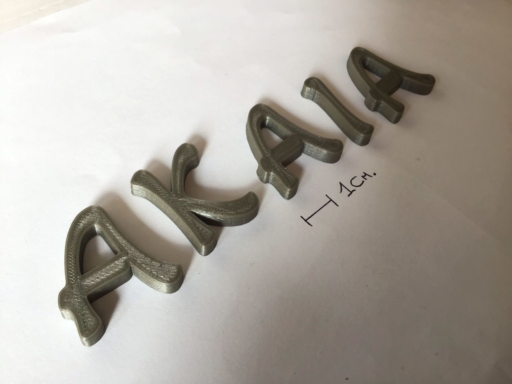 AKAIA Font uppercase and lowercase 3D Letters STL FILE  3D print model_4