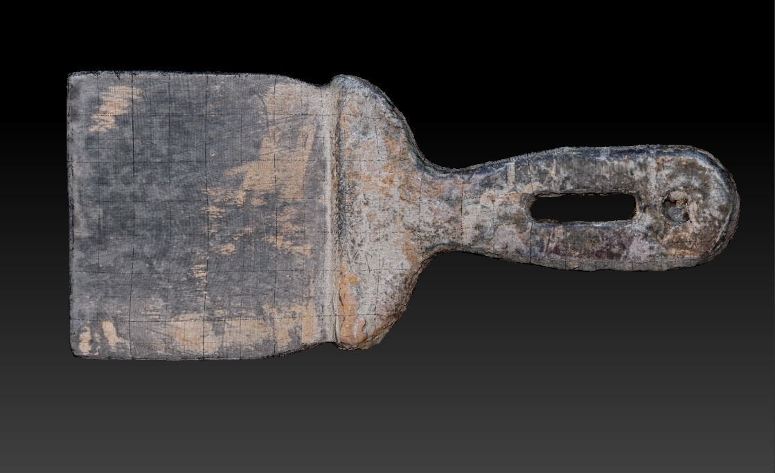 Spatula Ultra realistic scan Low-poly 3D model_11