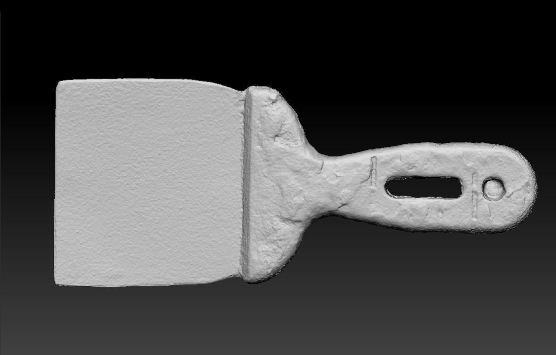 Spatula Ultra realistic scan Low-poly 3D model_6