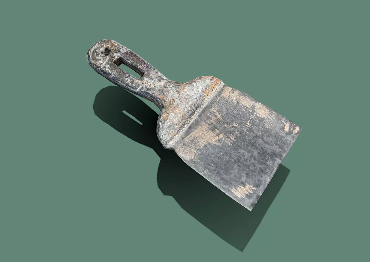 Spatula Ultra realistic scan Low-poly 3D model_0