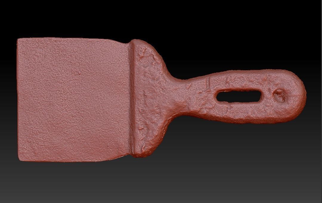 Spatula Ultra realistic scan Low-poly 3D model_9
