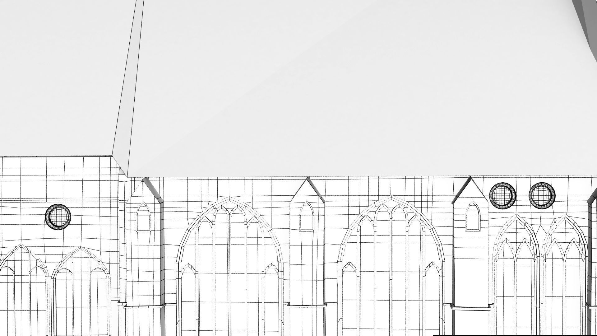 Church with roof 3D model_18
