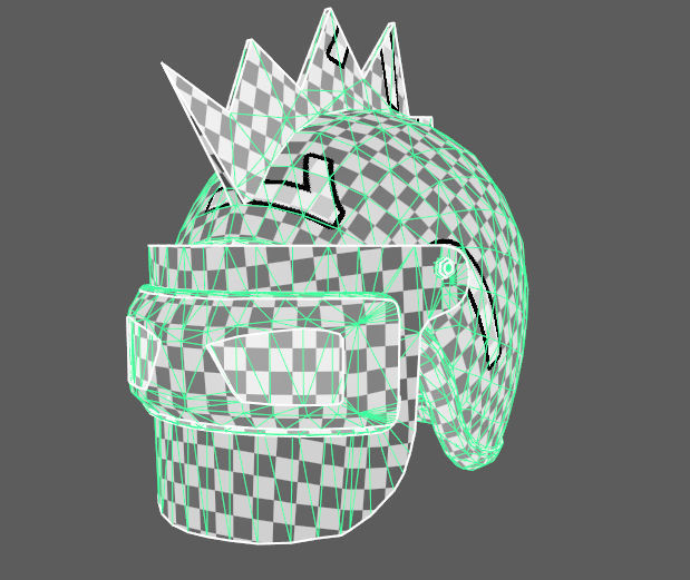 Raider helmet game ready Low-poly 3D model_8