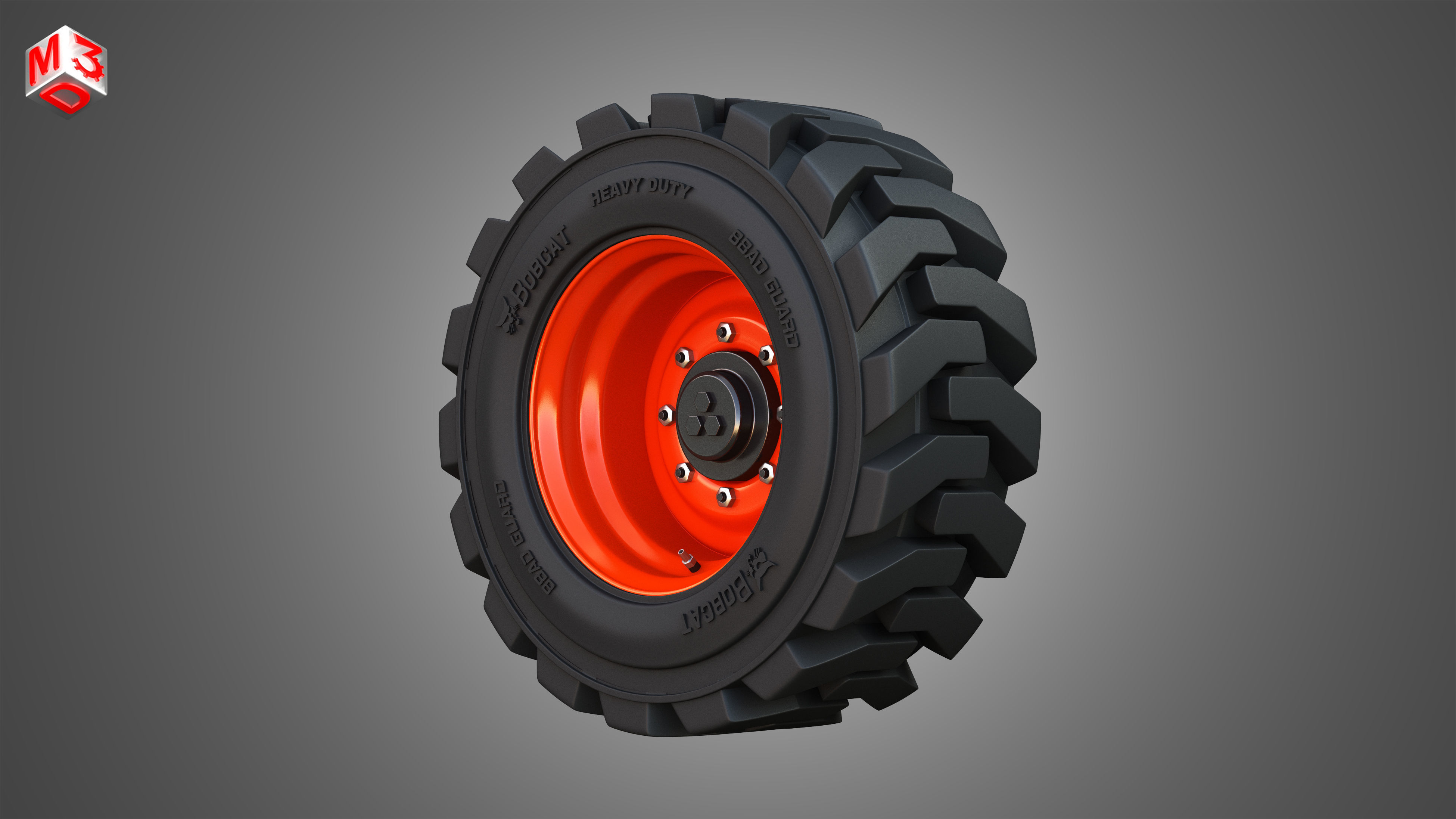 Wheel and Tire - S76 Bobcat Skid Steer  3D model_2