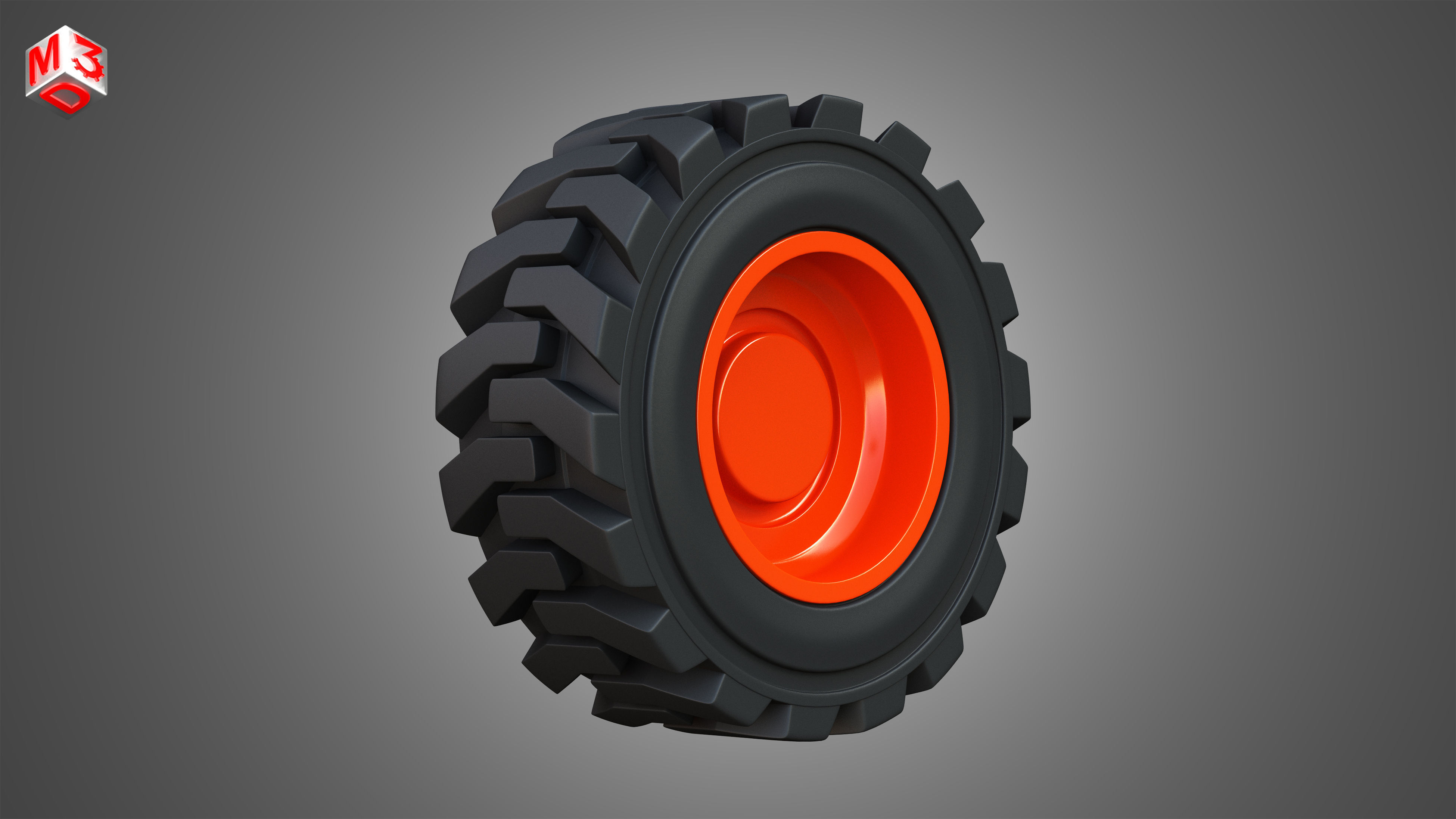 Wheel and Tire - S76 Bobcat Skid Steer  3D model_1