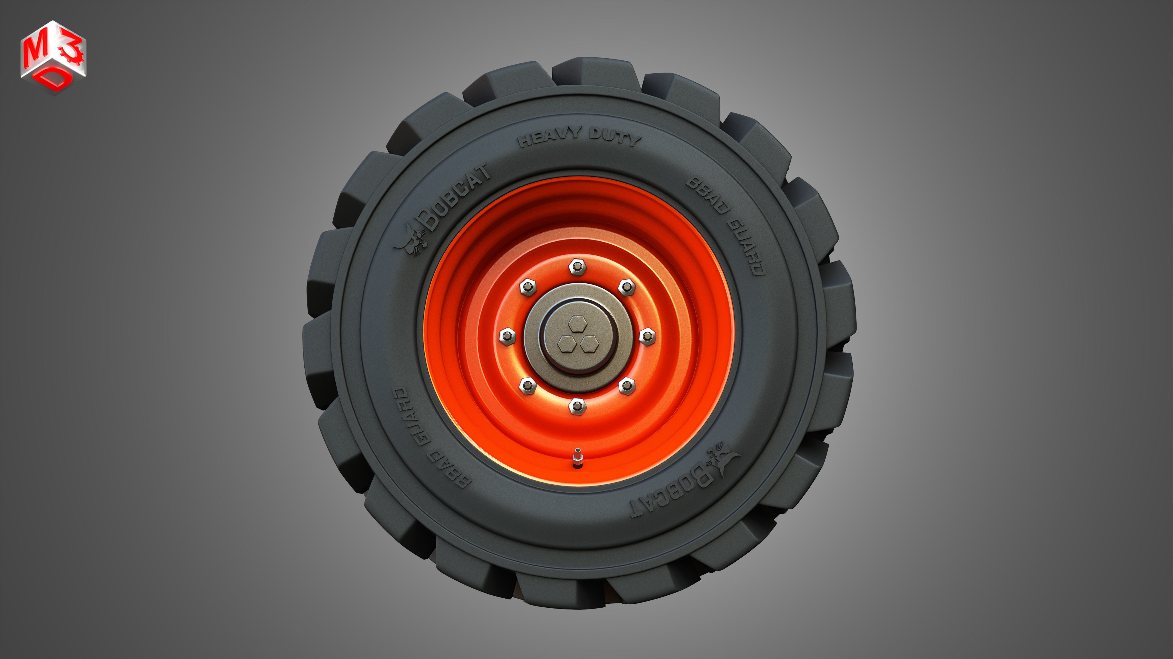 Wheel and Tire - S76 Bobcat Skid Steer  3D model_4