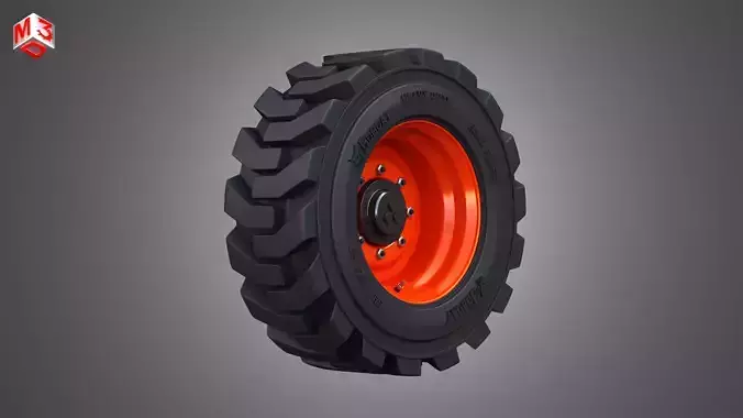 Wheel and Tire - S76 Bobcat Skid Steer  3D model