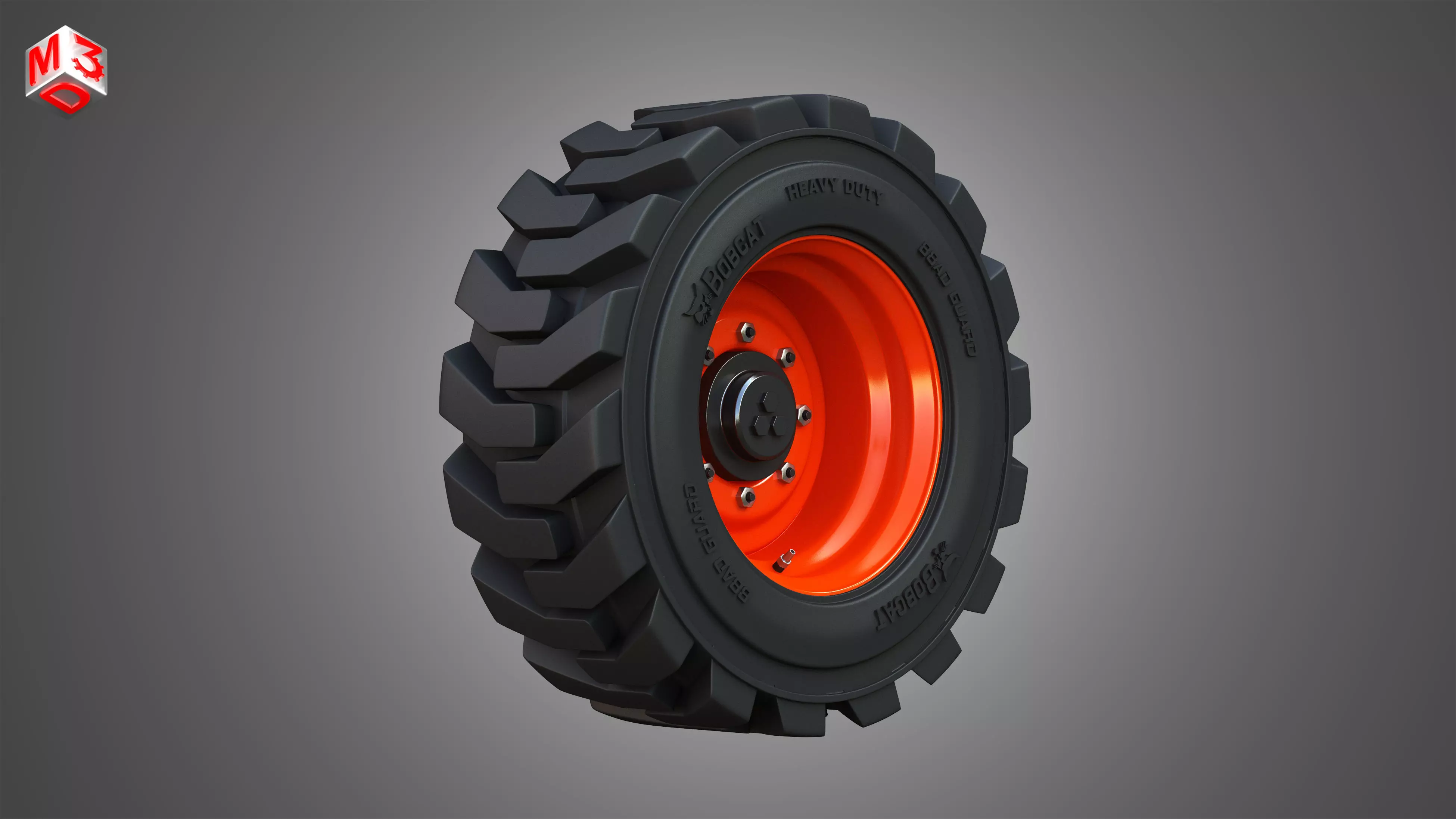 Wheel and Tire - S76 Bobcat Skid Steer  3D model_0
