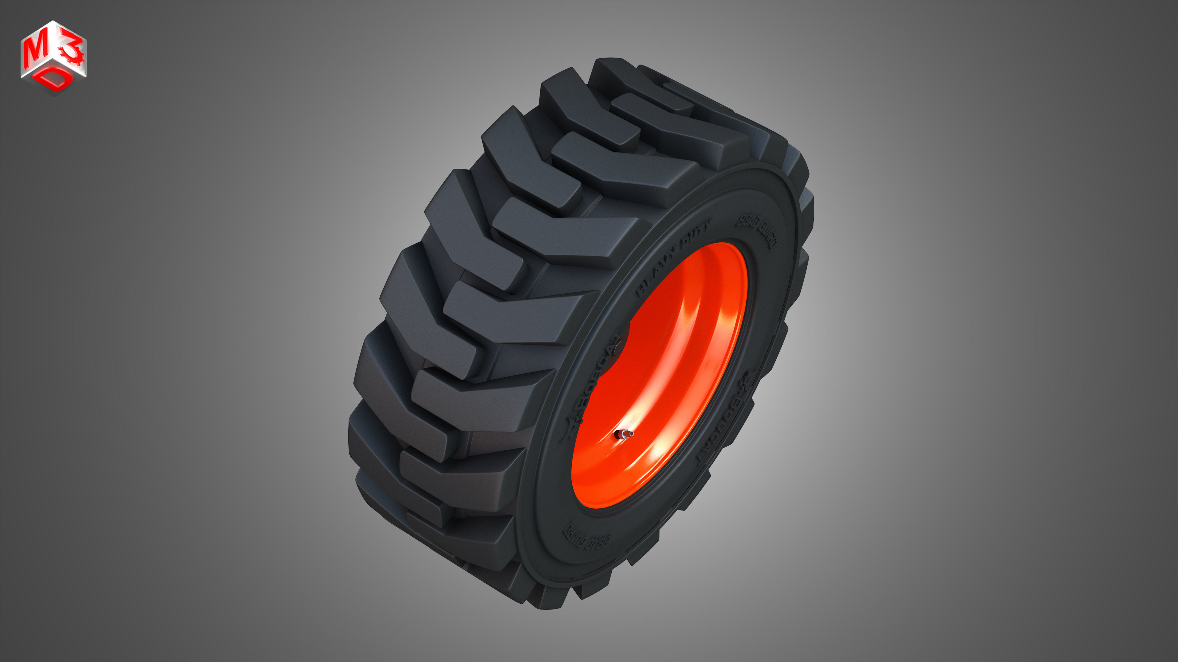 Wheel and Tire - S76 Bobcat Skid Steer  3D model_6