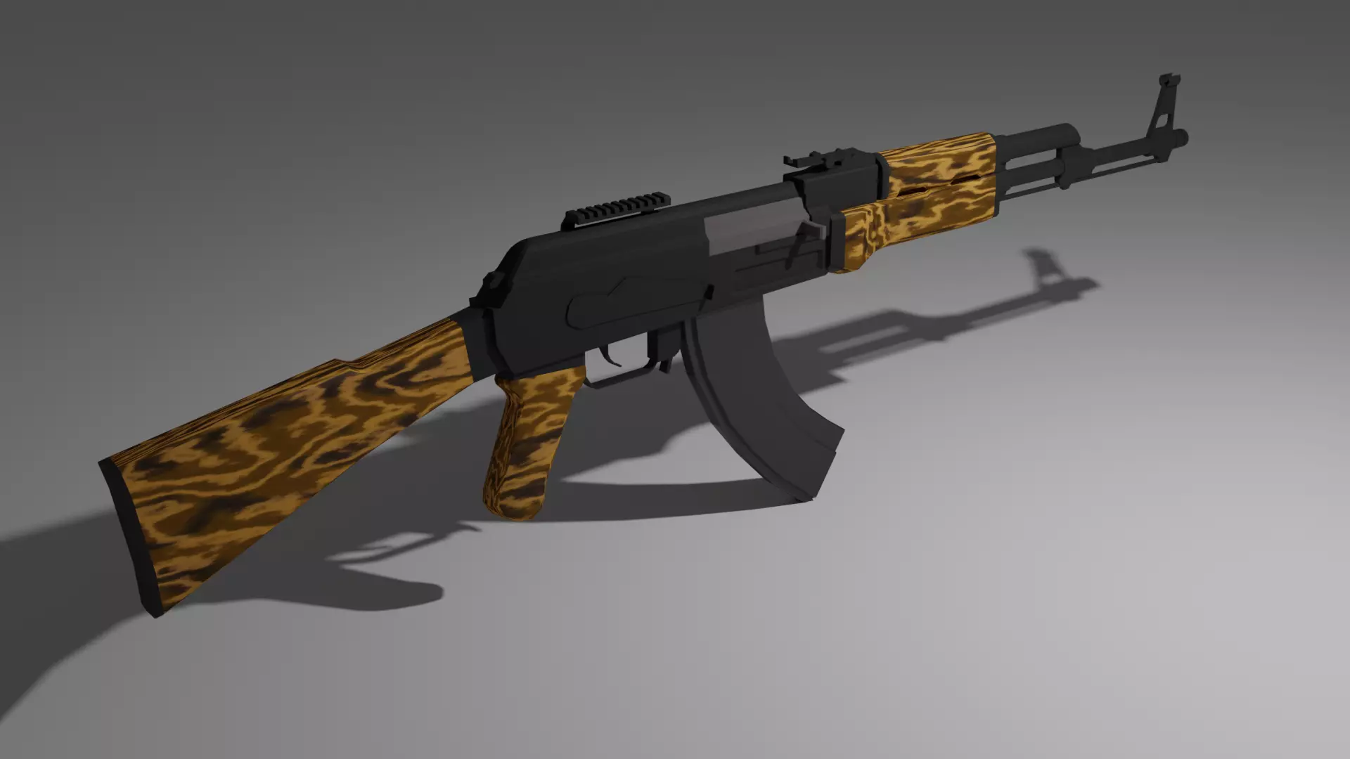 AK-47 GUN WEAPON 3D model_0