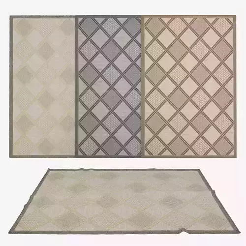 Rugs No 1 Low-poly 3D model