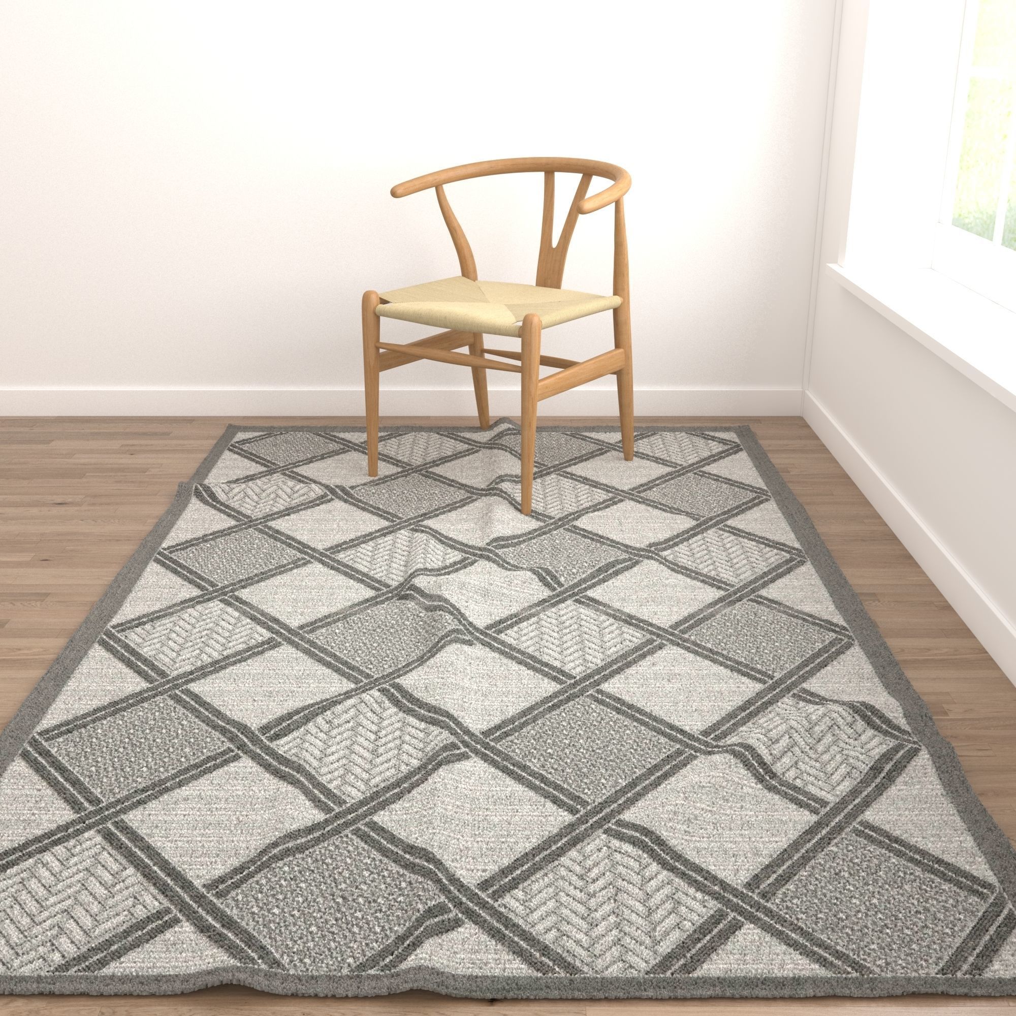 Rugs No 1 Low-poly 3D model_3
