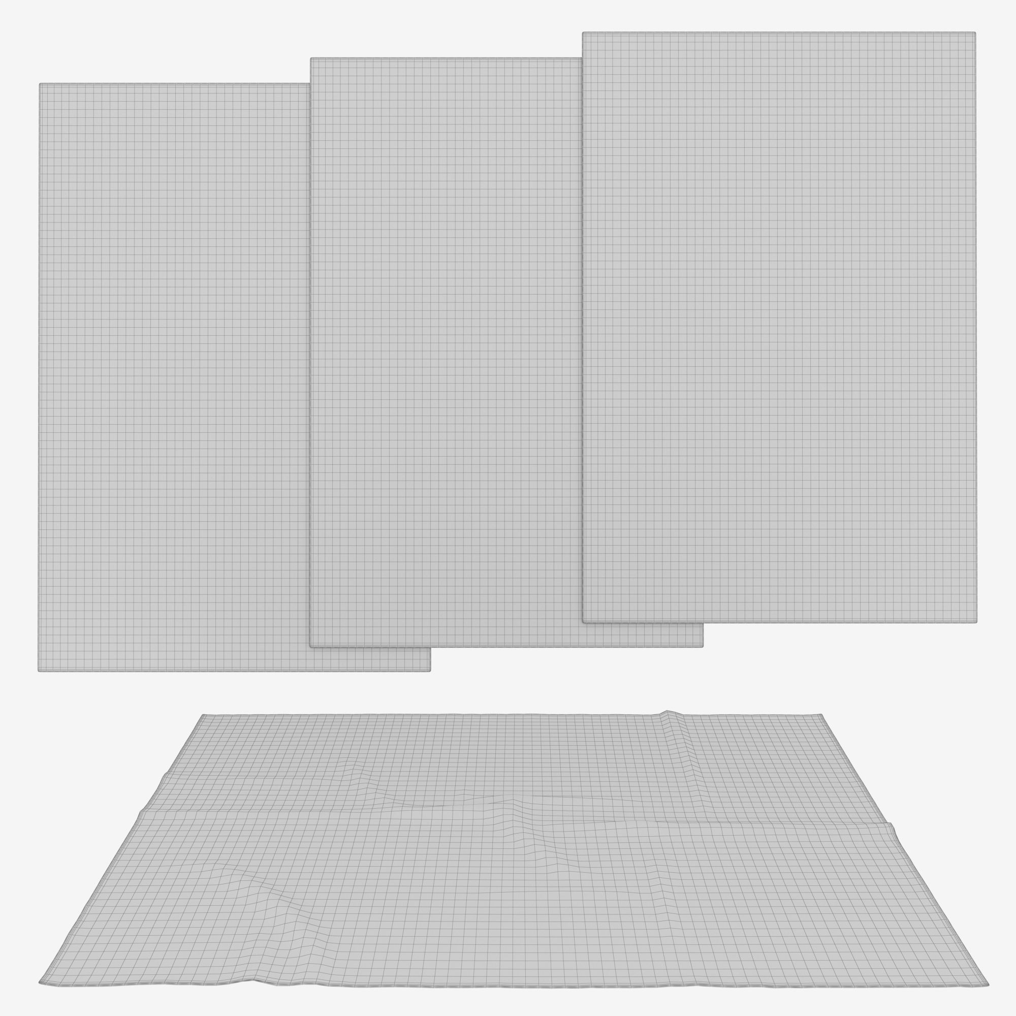 Rugs No 1 Low-poly 3D model_7